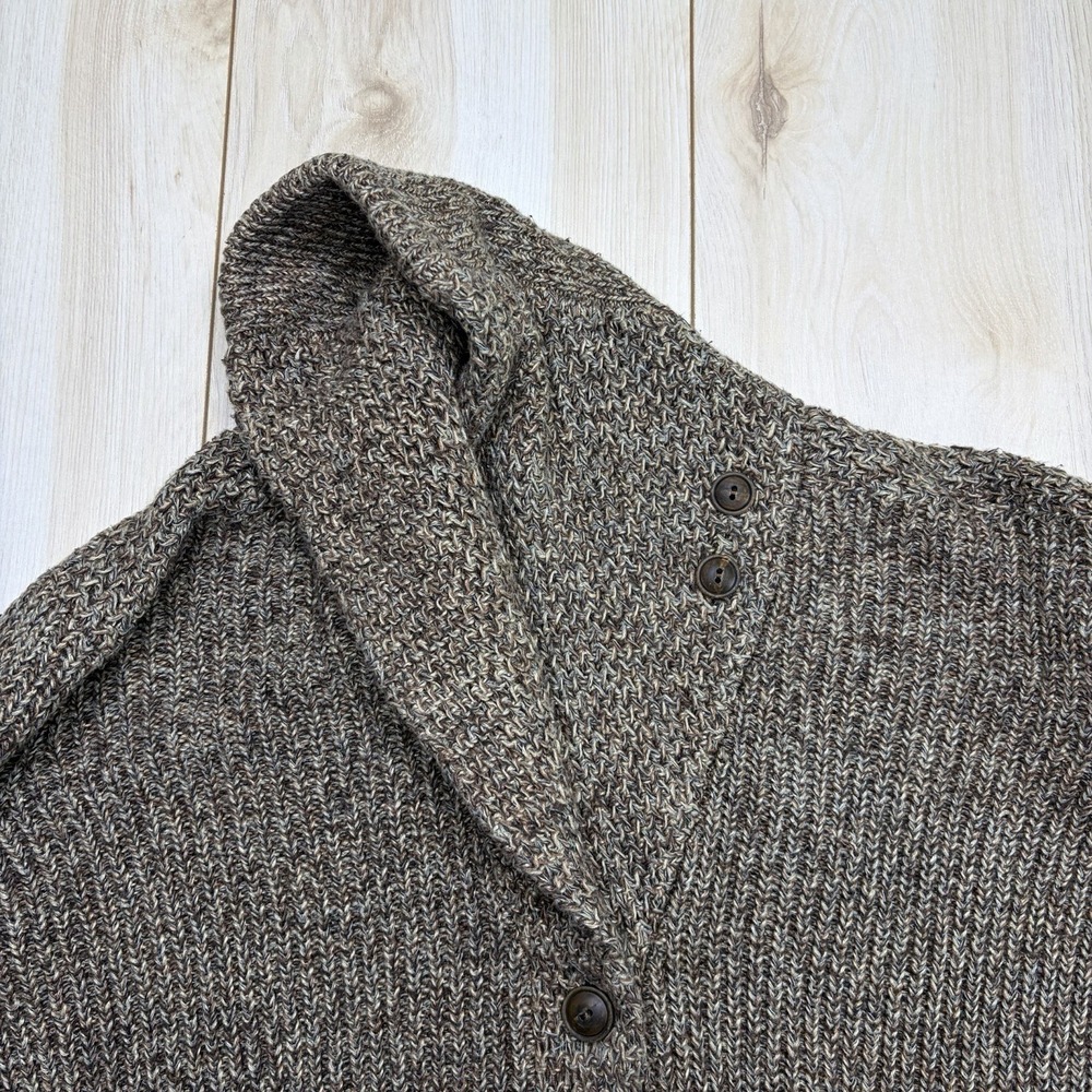 POLO RALPH LAUREN LINEN COTTON SHAWL COLLAR CARDIGAN KNIT SWEATER SZ SMALL - Picture 4 of 8